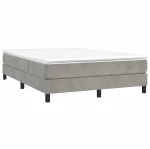 ΚΡΕΒΑΤΙ BOXSPRING ΜΕ ΣΤΡΩΜΑ ΑΝΟΙΧΤΟ ΓΚΡΙ 140X190 ΕΚ. ΒΕΛΟΥΔΙΝΟ 3144327
