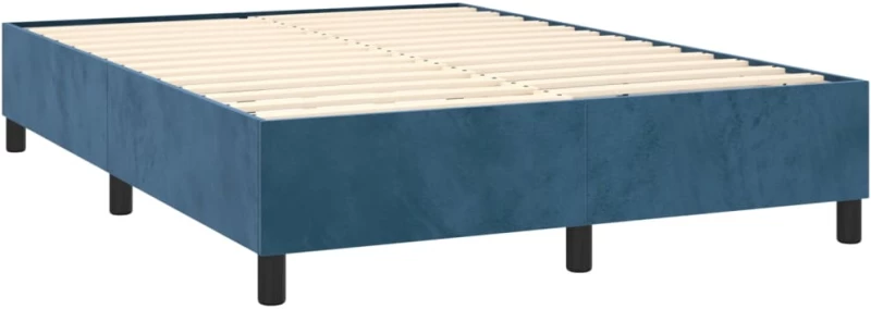 ΚΡΕΒΑΤΙ BOXSPRING ΜΕ ΣΤΡΩΜΑ ΣΚΟΥΡΟ ΜΠΛΕ 140X190 ΕΚ. ΒΕΛΟΥΔΙΝΟ 3144679