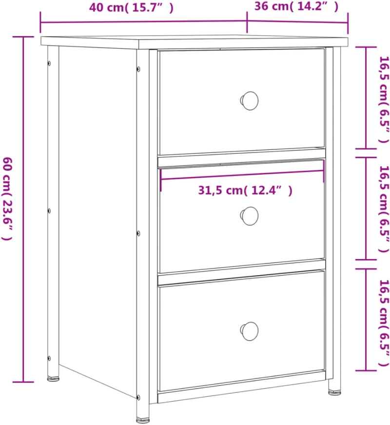 ΚΟΜΟΔΙΝΟ ΓΚΡΙ SONOMA 40X36X60 ΕΚ. ΑΠΟ ΕΠΕΞΕΡΓΑΣΜΕΝΟ ΞΥΛΟ 825999