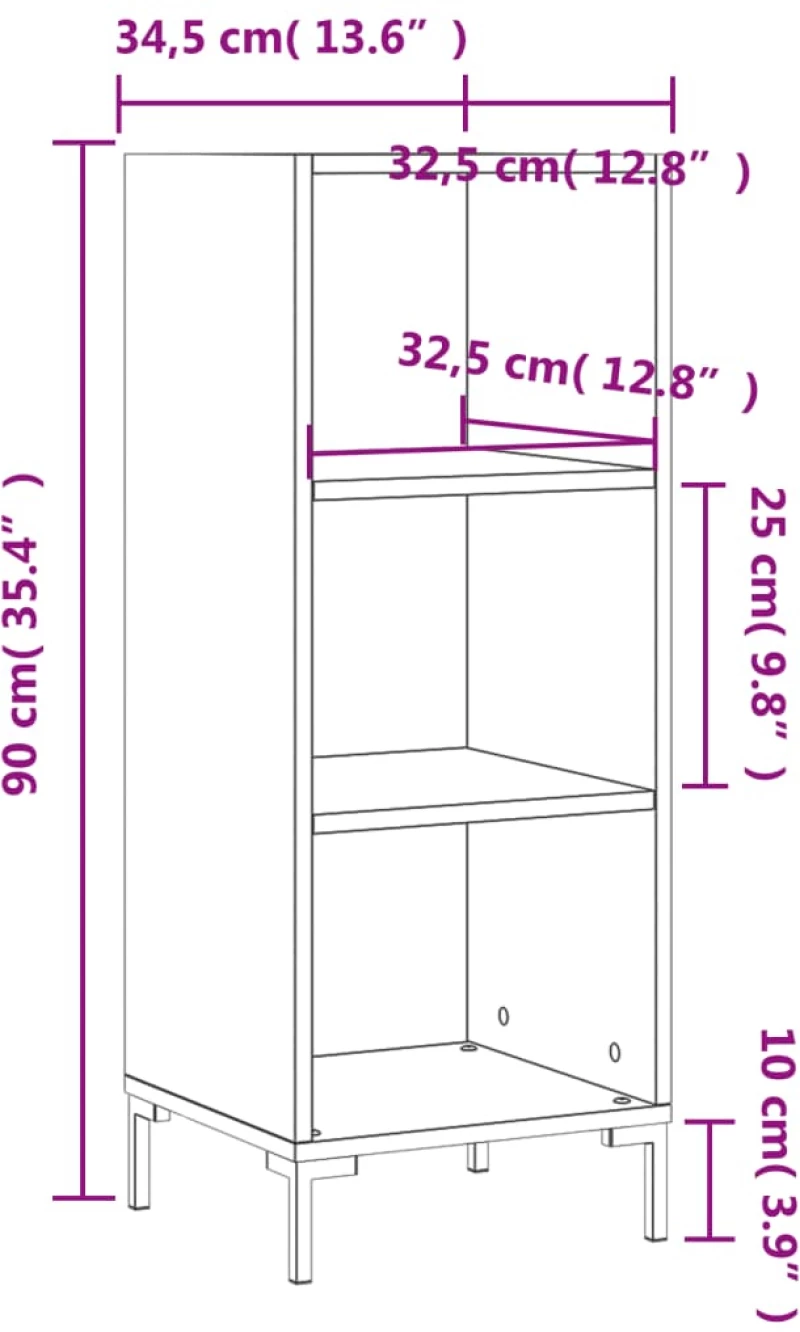 ΝΤΟΥΛΑΠΙ SONOMA ΔΡΥΣ 34,5X32,5X90 ΕΚ. ΑΠΟ ΕΠΕΞΕΡΓΑΣΜΕΝΟ ΞΥΛΟ 828735