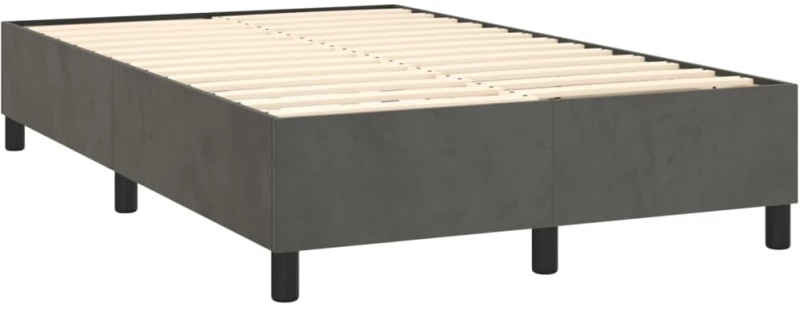 ΚΡΕΒΑΤΙ BOXSPRING ΜΕ ΣΤΡΩΜΑ ΣΚΟΥΡΟ ΓΚΡΙ 120X200 ΕΚ. ΒΕΛΟΥΔΙΝΟ 3143254