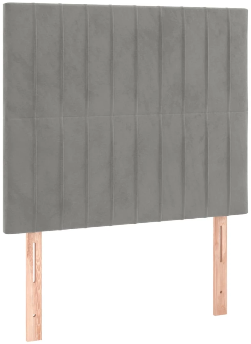 ΚΡΕΒΑΤΙ BOXSPRING ΜΕ ΣΤΡΩΜΑ ΑΝΟΙΧΤΟ ΓΚΡΙ 100X200 ΕΚ. ΒΕΛΟΥΔΙΝΟ 3132783