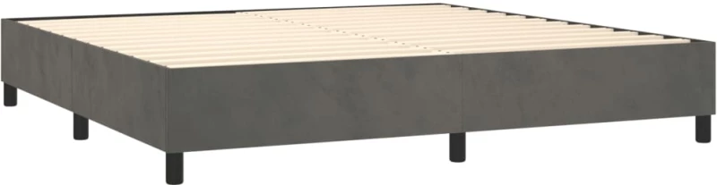 ΚΡΕΒΑΤΙ BOXSPRING ΜΕ ΣΤΡΩΜΑ ΣΚΟΥΡΟ ΓΚΡΙ 200X200 ΕΚ. ΒΕΛΟΥΔΙΝΟ 3132940