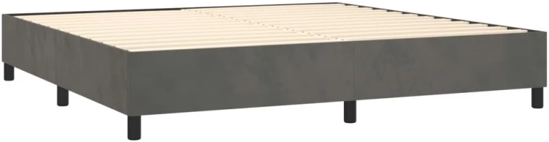 ΚΡΕΒΑΤΙ BOXSPRING ΜΕ ΣΤΡΩΜΑ & LED ΣΚ. ΓΚΡΙ 200X200ΕΚ. ΒΕΛΟΥΔΙΝΟ 3136384