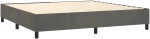 ΚΡΕΒΑΤΙ BOXSPRING ΜΕ ΣΤΡΩΜΑ & LED ΣΚ. ΓΚΡΙ 200X200ΕΚ. ΒΕΛΟΥΔΙΝΟ 3136384