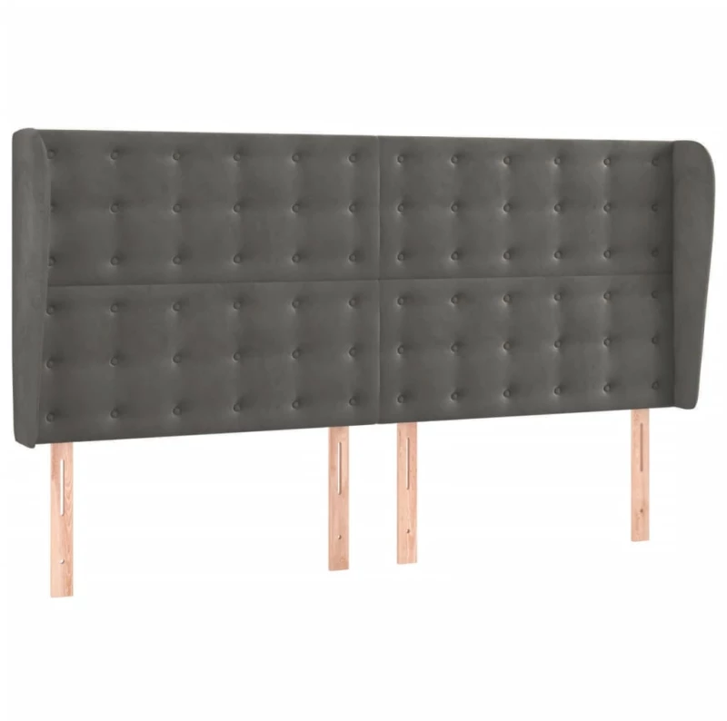 ΚΡΕΒΑΤΙ BOXSPRING ΜΕ ΣΤΡΩΜΑ & LED ΣΚ. ΓΚΡΙ 200X200ΕΚ. ΒΕΛΟΥΔΙΝΟ 3136384