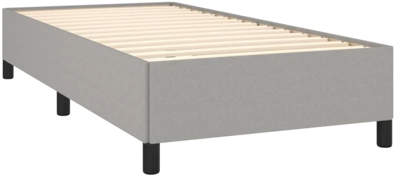 ΚΡΕΒΑΤΙ BOXSPRING ΜΕ ΣΤΡΩΜΑ ΑΝΟΙΧΤΟ ΓΚΡΙ 90X200 ΕΚ. ΥΦΑΣΜΑΤΙΝΟ 3131401