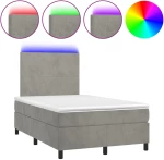ΚΡΕΒΑΤΙ BOXSPRING ΜΕ ΣΤΡΩΜΑ & LED ΑΝ.ΓΚΡΙ 120X200 ΕΚ. ΒΕΛΟΥΔΙΝΟ 3135993