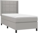 ΚΡΕΒΑΤΙ BOXSPRING ΜΕ ΣΤΡΩΜΑ & LED ΑΝ.ΓΚΡΙ 90X200 ΕΚ. ΥΦΑΣΜΑΤΙΝΟ 3138285