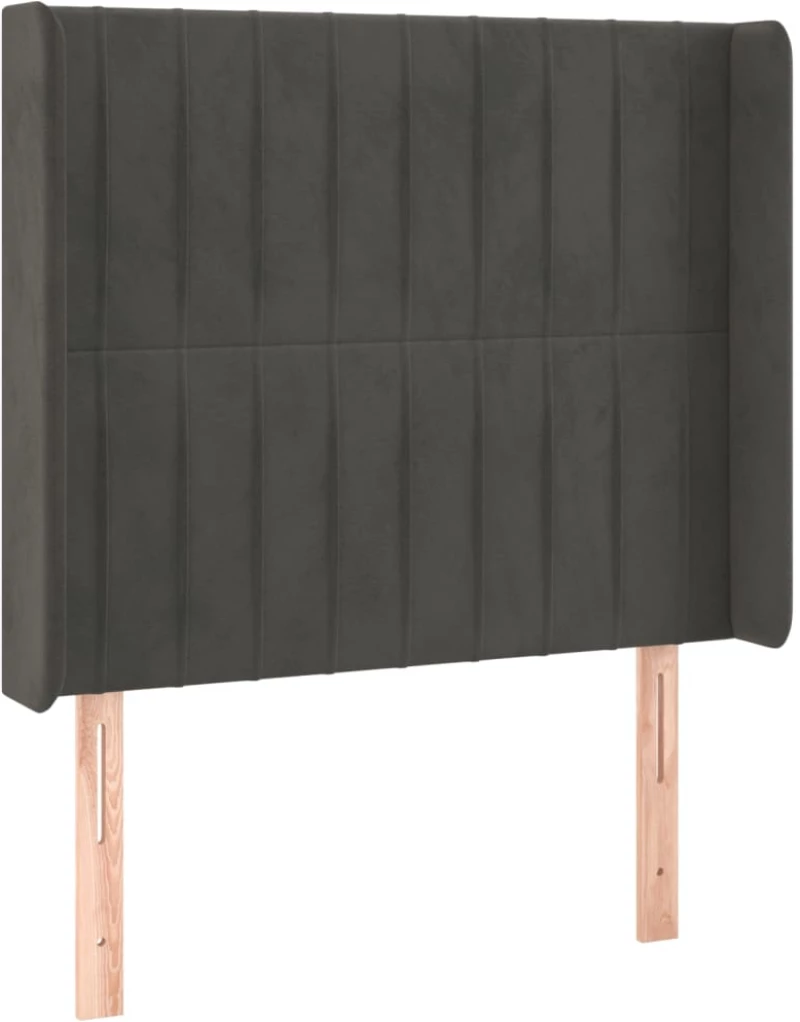 ΚΡΕΒΑΤΙ BOXSPRING ΜΕ ΣΤΡΩΜΑ & LED ΣΚ. ΓΚΡΙ 100X200ΕΚ. ΒΕΛΟΥΔΙΝΟ 3139668