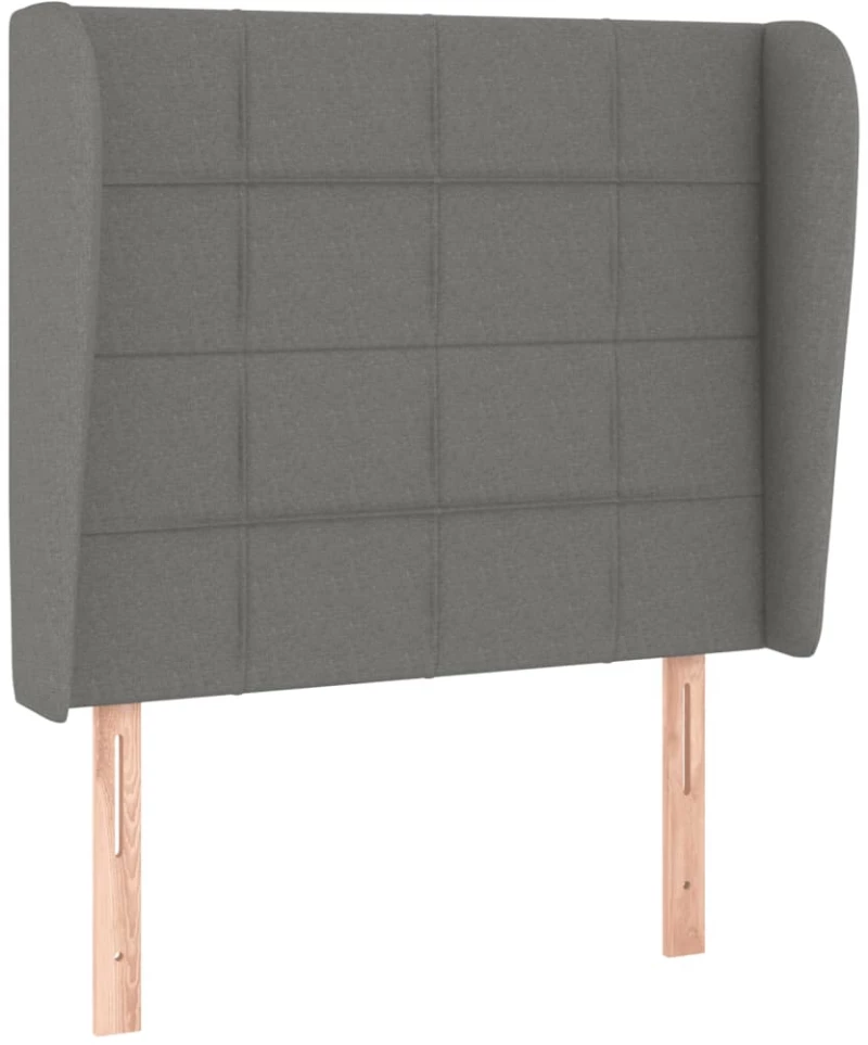 ΚΡΕΒΑΤΙ BOXSPRING ΜΕ ΣΤΡΩΜΑ ΣΚΟΥΡΟ ΓΚΡΙ 90X190 ΕΚ. ΥΦΑΣΜΑΤΙΝΟ 3127926