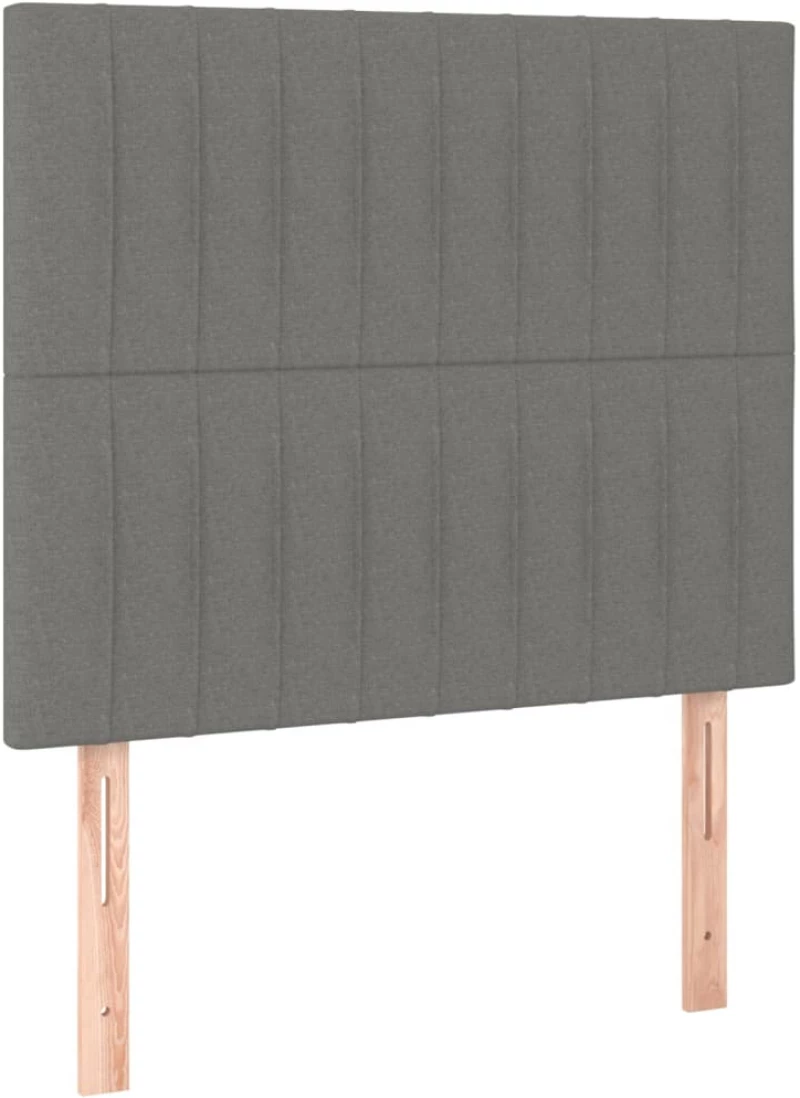 ΚΡΕΒΑΤΙ BOXSPRING ΜΕ ΣΤΡΩΜΑ ΣΚΟΥΡΟ ΓΚΡΙ 90X190 ΕΚ. ΥΦΑΣΜΑΤΙΝΟ 3128646