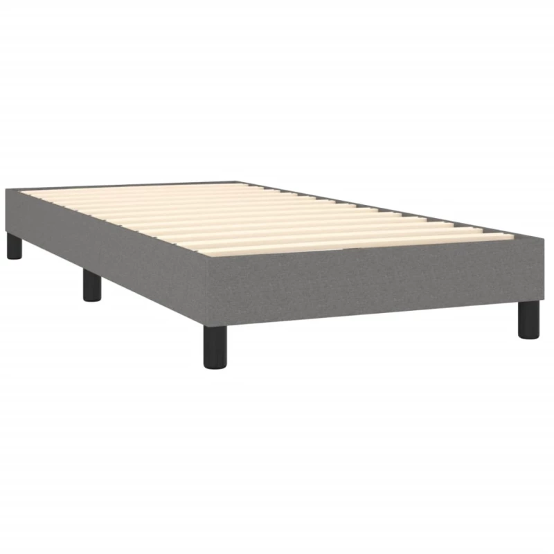 ΚΡΕΒΑΤΙ BOXSPRING ΜΕ ΣΤΡΩΜΑ & LED ΣΚ.ΓΚΡΙ 80X200 ΕΚ. ΥΦΑΣΜΑΤΙΝΟ 3133190