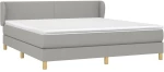ΚΡΕΒΑΤΙ BOXSPRING ΜΕ ΣΤΡΩΜΑ ΑΝΟΙΧΤΟ ΓΚΡΙ 180X200 ΕΚ. ΥΦΑΣΜΑΤΙΝΟ 3126661