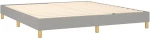 ΚΡΕΒΑΤΙ BOXSPRING ΜΕ ΣΤΡΩΜΑ ΑΝΟΙΧΤΟ ΓΚΡΙ 180X200 ΕΚ. ΥΦΑΣΜΑΤΙΝΟ 3126661