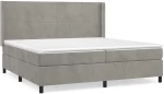 ΚΡΕΒΑΤΙ BOXSPRING ΜΕ ΣΤΡΩΜΑ ΑΝΟΙΧΤΟ ΓΚΡΙ 200X200 ΕΚ. ΒΕΛΟΥΔΙΝΟ 3132579