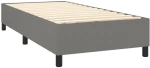 ΚΡΕΒΑΤΙ BOXSPRING ΜΕ ΣΤΡΩΜΑ & LED ΣΚ.ΓΚΡΙ 100X200 ΕΚ ΥΦΑΣΜΑΤΙΝΟ 3134694