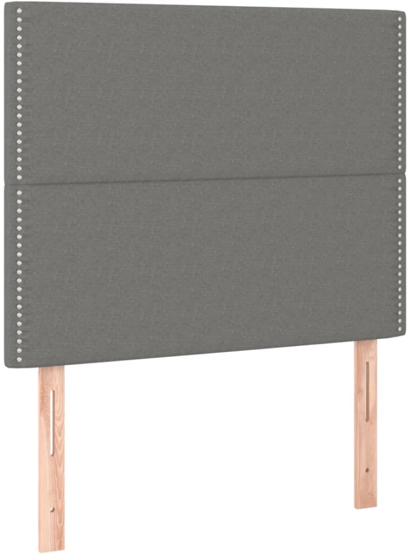 ΚΡΕΒΑΤΙ BOXSPRING ΜΕ ΣΤΡΩΜΑ ΣΚΟΥΡΟ ΓΚΡΙ 100X200 ΕΚ. ΥΦΑΣΜΑΤΙΝΟ 3136494