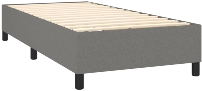 ΚΡΕΒΑΤΙ BOXSPRING ΜΕ ΣΤΡΩΜΑ & LED ΣΚ.ΓΚΡΙ 100X200 ΕΚ ΥΦΑΣΜΑΤΙΝΟ 3138134