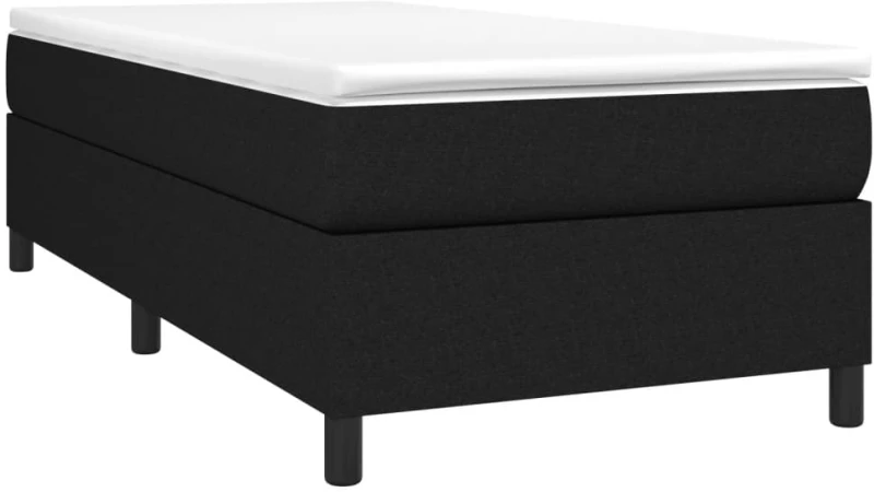 ΚΡΕΒΑΤΙ BOXSPRING ΜΕ ΣΤΡΩΜΑ ΜΑΥΡΟ 100 X 200 ΕΚ. ΥΦΑΣΜΑΤΙΝΟ 3144401