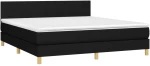 ΚΡΕΒΑΤΙ BOXSPRING ΜΕ ΣΤΡΩΜΑ & LED ΜΑΥΡΟ 180X200 ΕΚ. ΥΦΑΣΜΑΤΙΝΟ 3133575