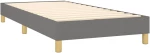 ΚΡΕΒΑΤΙ BOXSPRING ΜΕ ΣΤΡΩΜΑ ΣΚΟΥΡΟ ΓΚΡΙ 80X200 ΕΚ. ΥΦΑΣΜΑΤΙΝΟ 3126598