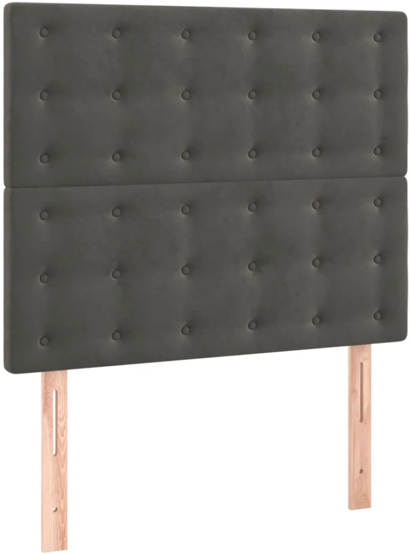 ΚΡΕΒΑΤΙ BOXSPRING ΜΕ ΣΤΡΩΜΑ ΣΚΟΥΡΟ ΓΚΡΙ 120X200 ΕΚ. ΒΕΛΟΥΔΙΝΟ 3138074