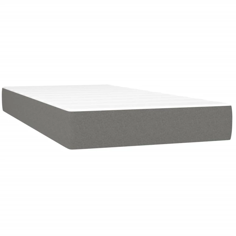 ΚΡΕΒΑΤΙ BOXSPRING ΜΕ ΣΤΡΩΜΑ ΣΚΟΥΡΟ ΓΚΡΙ 80X200 ΕΚ. ΥΦΑΣΜΑΤΙΝΟ 3131626