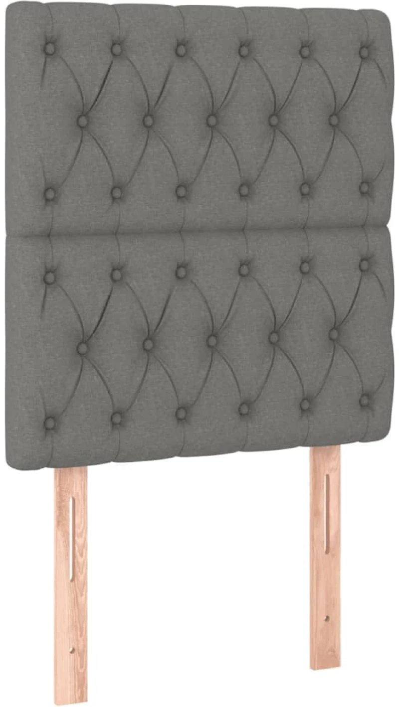 ΚΡΕΒΑΤΙ BOXSPRING ΜΕ ΣΤΡΩΜΑ ΣΚΟΥΡΟ ΓΚΡΙ 80X200 ΕΚ. ΥΦΑΣΜΑΤΙΝΟ 3131626
