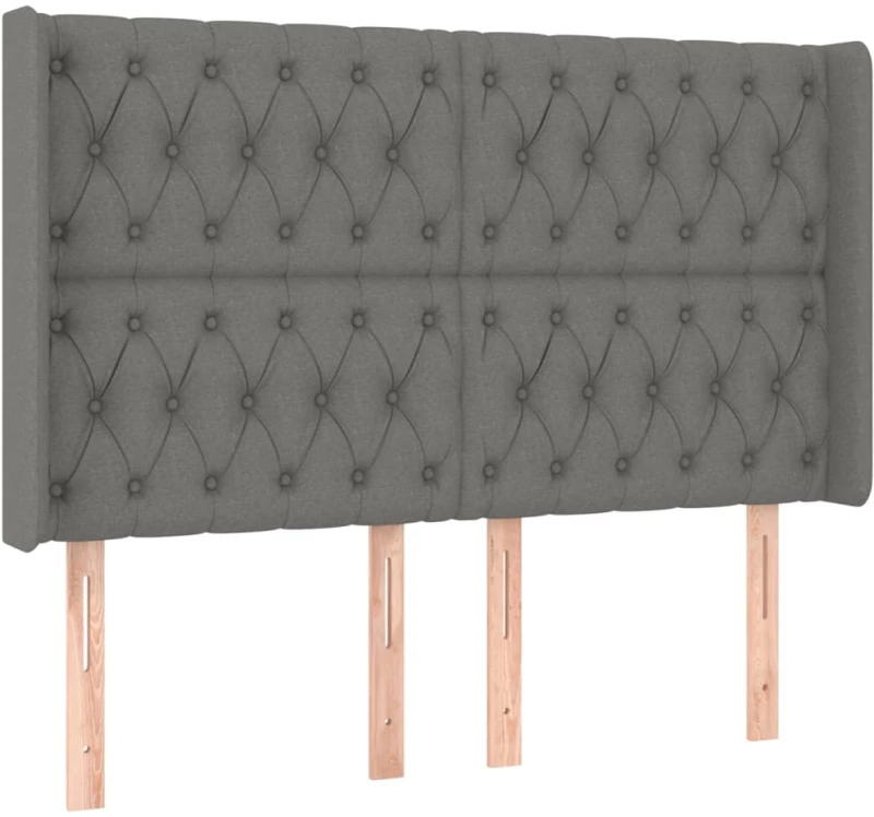 ΚΡΕΒΑΤΙ BOXSPRING ΜΕ ΣΤΡΩΜΑ & LED ΣΚ.ΓΚΡΙ 160X200 ΕΚ ΥΦΑΣΜΑΤΙΝΟ 3138566