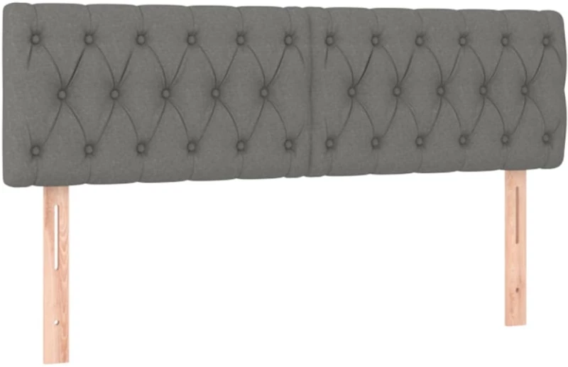 ΚΡΕΒΑΤΙ BOXSPRING ΜΕ ΣΤΡΩΜΑ ΣΚΟΥΡΟ ΓΚΡΙ 160X200 ΕΚ ΥΦΑΣΜΑΤΙΝΟ 3140866