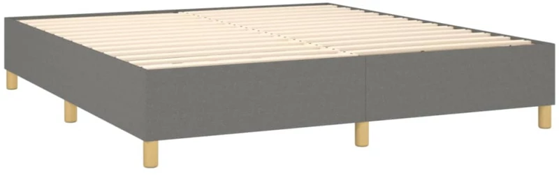 ΚΡΕΒΑΤΙ BOXSPRING ΜΕ ΣΤΡΩΜΑ ΣΚΟΥΡΟ ΓΚΡΙ 160X200 ΕΚ ΥΦΑΣΜΑΤΙΝΟ 3142586