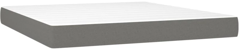 ΚΡΕΒΑΤΙ BOXSPRING ΜΕ ΣΤΡΩΜΑ ΣΚΟΥΡΟ ΓΚΡΙ 160X200 ΕΚ ΥΦΑΣΜΑΤΙΝΟ 3142586