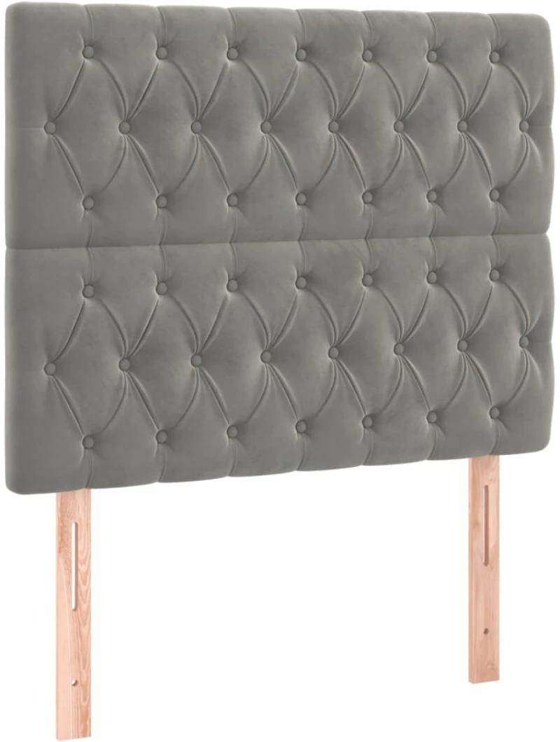 ΚΡΕΒΑΤΙ BOXSPRING ΜΕ ΣΤΡΩΜΑ ΑΝΟΙΧΤΟ ΓΚΡΙ 100X200 ΕΚ. ΒΕΛΟΥΔΙΝΟ 3138007