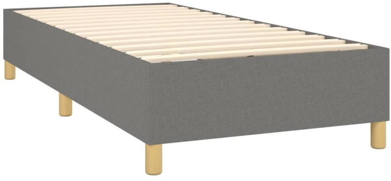 ΚΡΕΒΑΤΙ BOXSPRING ΜΕ ΣΤΡΩΜΑ & LED ΣΚ.ΓΚΡΙ 100X200 ΕΚ ΥΦΑΣΜΑΤΙΝΟ 3139094