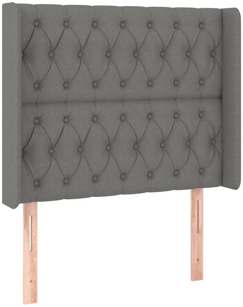 ΚΡΕΒΑΤΙ BOXSPRING ΜΕ ΣΤΡΩΜΑ & LED ΣΚ.ΓΚΡΙ 100X200 ΕΚ ΥΦΑΣΜΑΤΙΝΟ 3139094