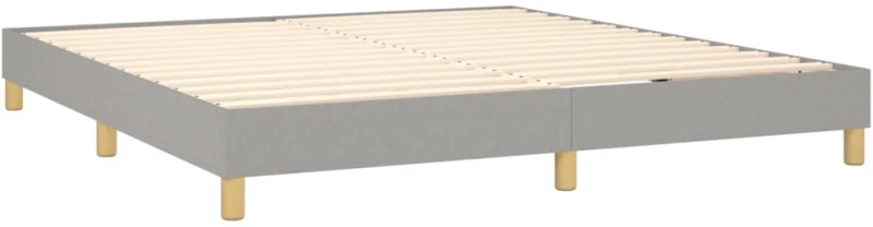 ΚΡΕΒΑΤΙ BOXSPRING ΜΕ ΣΤΡΩΜΑ ΑΝΟΙΧΤΟ ΓΚΡΙ 180X200 ΕΚ. ΥΦΑΣΜΑΤΙΝΟ 3140873