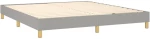 ΚΡΕΒΑΤΙ BOXSPRING ΜΕ ΣΤΡΩΜΑ ΑΝΟΙΧΤΟ ΓΚΡΙ 180X200 ΕΚ. ΥΦΑΣΜΑΤΙΝΟ 3140873