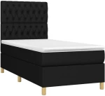 ΚΡΕΒΑΤΙ BOXSPRING ΜΕ ΣΤΡΩΜΑ ΜΑΥΡΟ 100 X 200 ΕΚ. ΥΦΑΣΜΑΤΙΝΟ 3142555