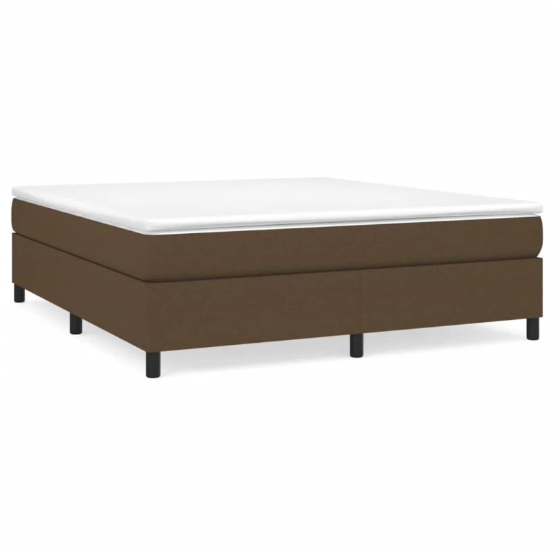 ΚΡΕΒΑΤΙ BOXSPRING ΜΕ ΣΤΡΩΜΑ ΣΚΟΥΡΟ ΚΑΦΕ 160X200 ΕΚ ΥΦΑΣΜΑΤΙΝΟ 3144434