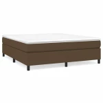 ΚΡΕΒΑΤΙ BOXSPRING ΜΕ ΣΤΡΩΜΑ ΣΚΟΥΡΟ ΚΑΦΕ 160X200 ΕΚ ΥΦΑΣΜΑΤΙΝΟ 3144434