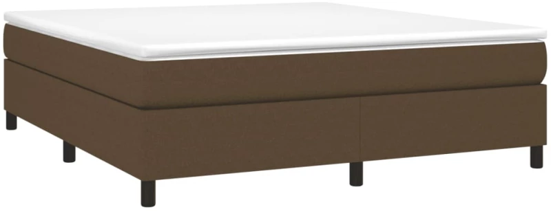 ΚΡΕΒΑΤΙ BOXSPRING ΜΕ ΣΤΡΩΜΑ ΣΚΟΥΡΟ ΚΑΦΕ 160X200 ΕΚ ΥΦΑΣΜΑΤΙΝΟ 3144434