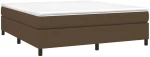 ΚΡΕΒΑΤΙ BOXSPRING ΜΕ ΣΤΡΩΜΑ ΣΚΟΥΡΟ ΚΑΦΕ 160X200 ΕΚ ΥΦΑΣΜΑΤΙΝΟ 3144434