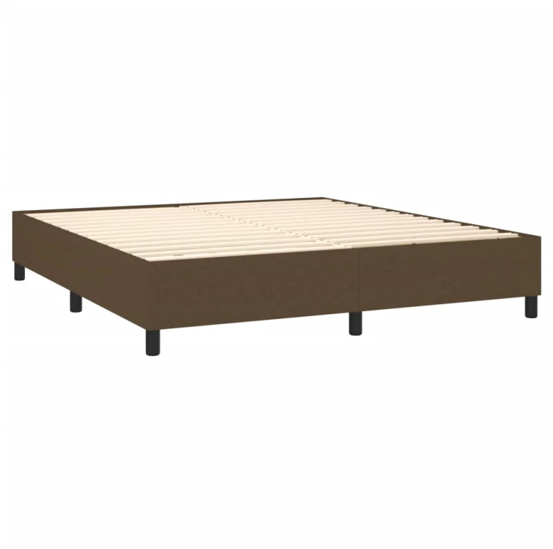 ΚΡΕΒΑΤΙ BOXSPRING ΜΕ ΣΤΡΩΜΑ ΣΚΟΥΡΟ ΚΑΦΕ 160X200 ΕΚ ΥΦΑΣΜΑΤΙΝΟ 3144434