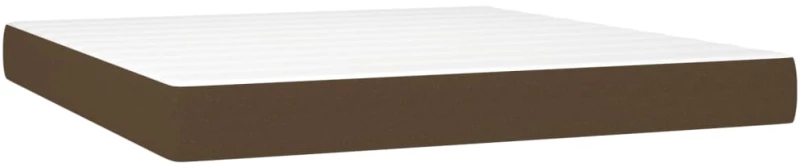 ΚΡΕΒΑΤΙ BOXSPRING ΜΕ ΣΤΡΩΜΑ ΣΚΟΥΡΟ ΚΑΦΕ 160X200 ΕΚ ΥΦΑΣΜΑΤΙΝΟ 3144434