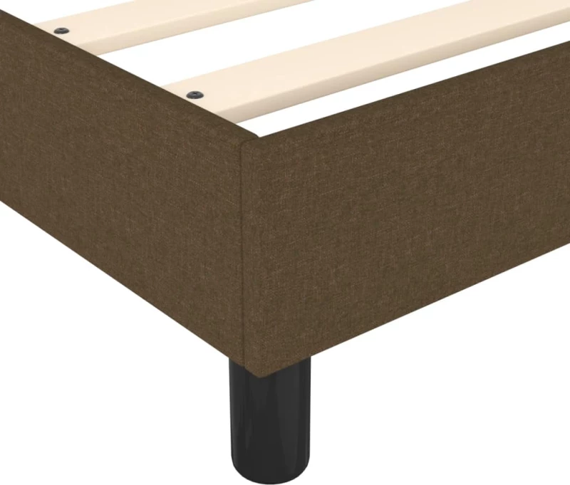 ΚΡΕΒΑΤΙ BOXSPRING ΜΕ ΣΤΡΩΜΑ ΣΚΟΥΡΟ ΚΑΦΕ 160X200 ΕΚ ΥΦΑΣΜΑΤΙΝΟ 3144434