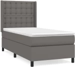 ΚΡΕΒΑΤΙ BOXSPRING ΜΕ ΣΤΡΩΜΑ ΓΚΡΙ 90X200 ΕΚ. ΑΠΟ ΣΥΝΘΕΤΙΚΟ ΔΕΡΜΑ 3132481