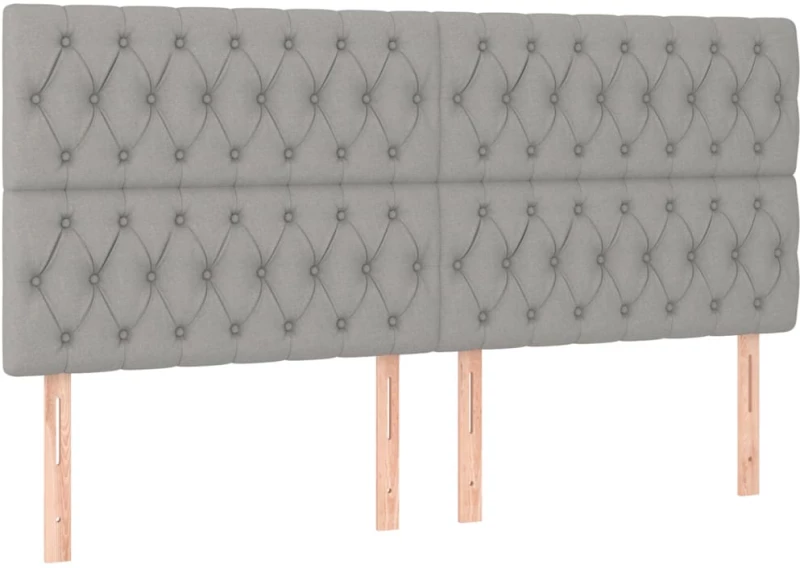 ΚΡΕΒΑΤΙ BOXSPRING ΜΕ ΣΤΡΩΜΑ ΑΝΟΙΧΤΟ ΓΚΡΙ 180X200 ΕΚ. ΥΦΑΣΜΑΤΙΝΟ 3128221