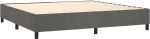 ΚΡΕΒΑΤΙ BOXSPRING ΜΕ ΣΤΡΩΜΑ ΣΚΟΥΡΟ ΓΚΡΙ 200X200 ΕΚ. ΒΕΛΟΥΔΙΝΟ 3143224