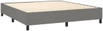 ΚΡΕΒΑΤΙ BOXSPRING ΜΕ ΣΤΡΩΜΑ ΣΚΟΥΡΟ ΓΚΡΙ 180X200 ΕΚ ΥΦΑΣΜΑΤΙΝ 3142034